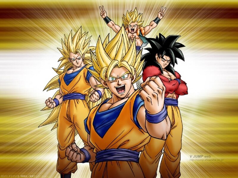 Dragon Ball Z characters in Super Saiyan form