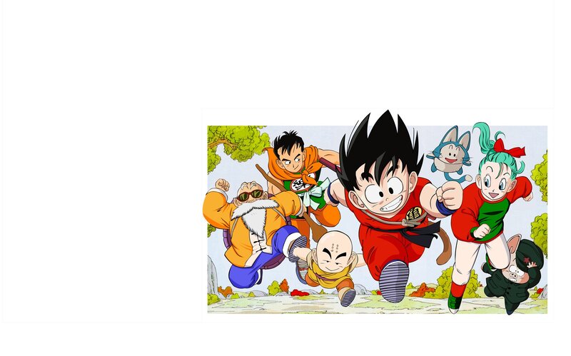 Dragon Ball Z characters running