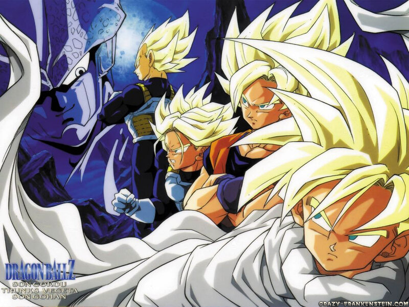 Dragon Ball Z Characters — Yellow, Dramatic, Night