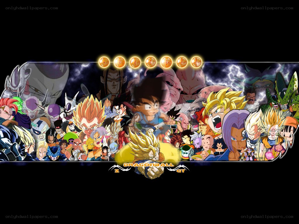 Dragon Ball Z GT character collage