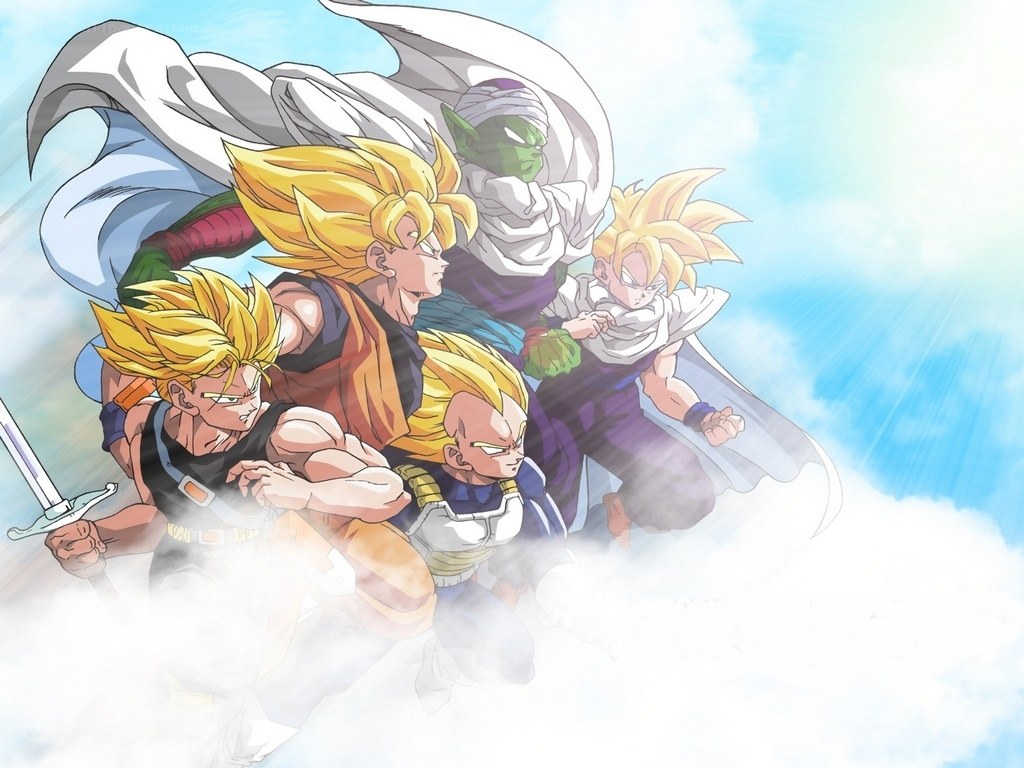 Dragon Ball Z heroes in flight