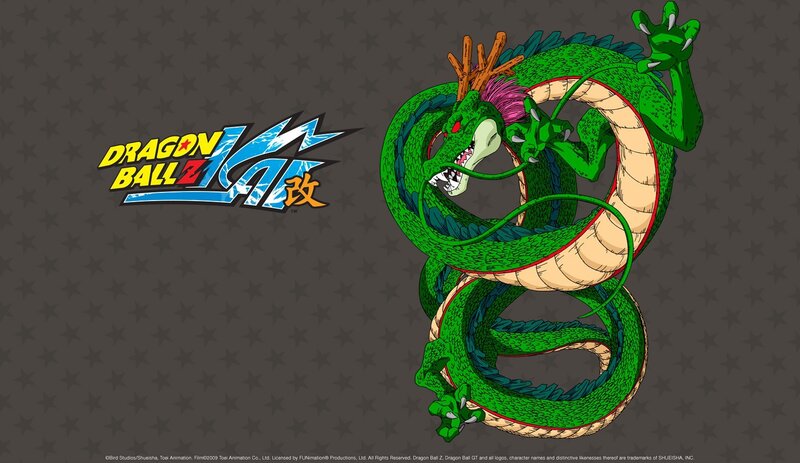 Dragon Ball Z Kai logo and Shenron