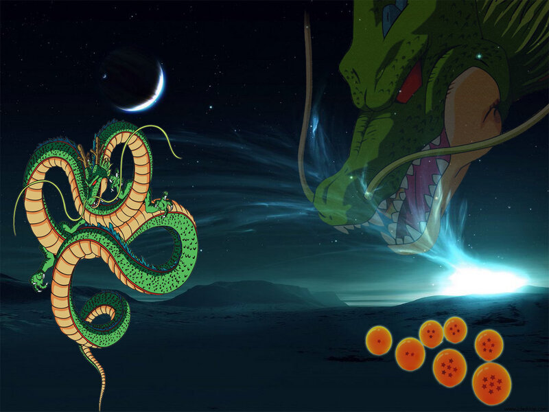 Dragon Ball Z scene with Shenron