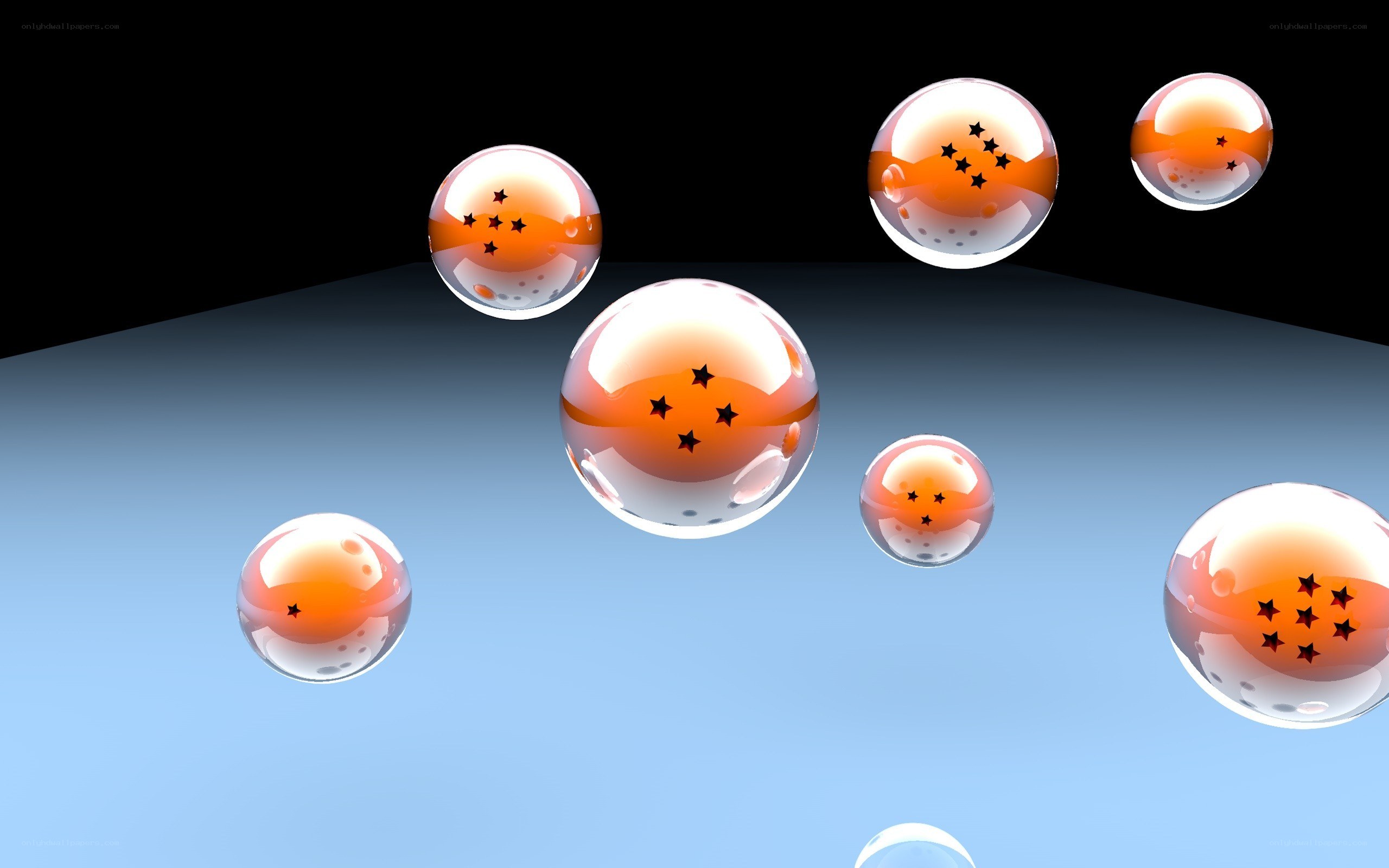 Dragon Balls floating in space