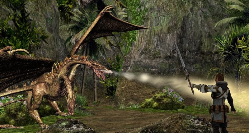 dragon battle in jungle