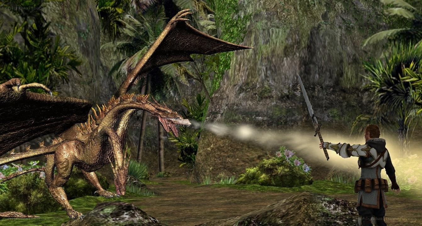 dragon battle in jungle