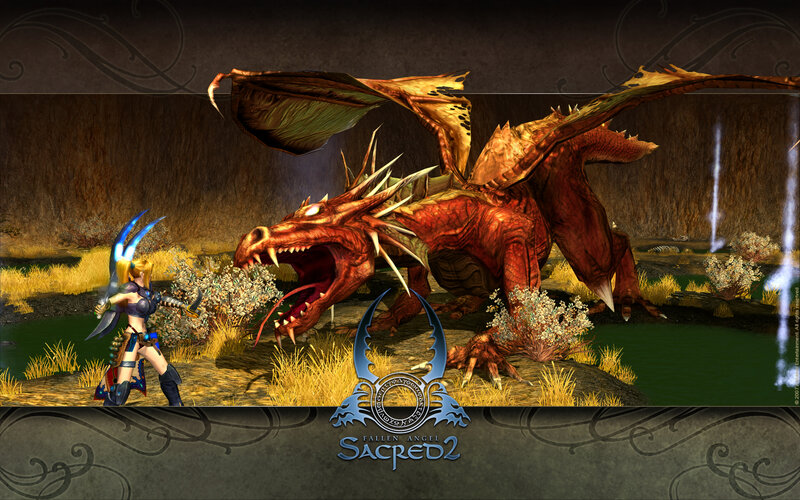 Dragon battle in Sacred 2
