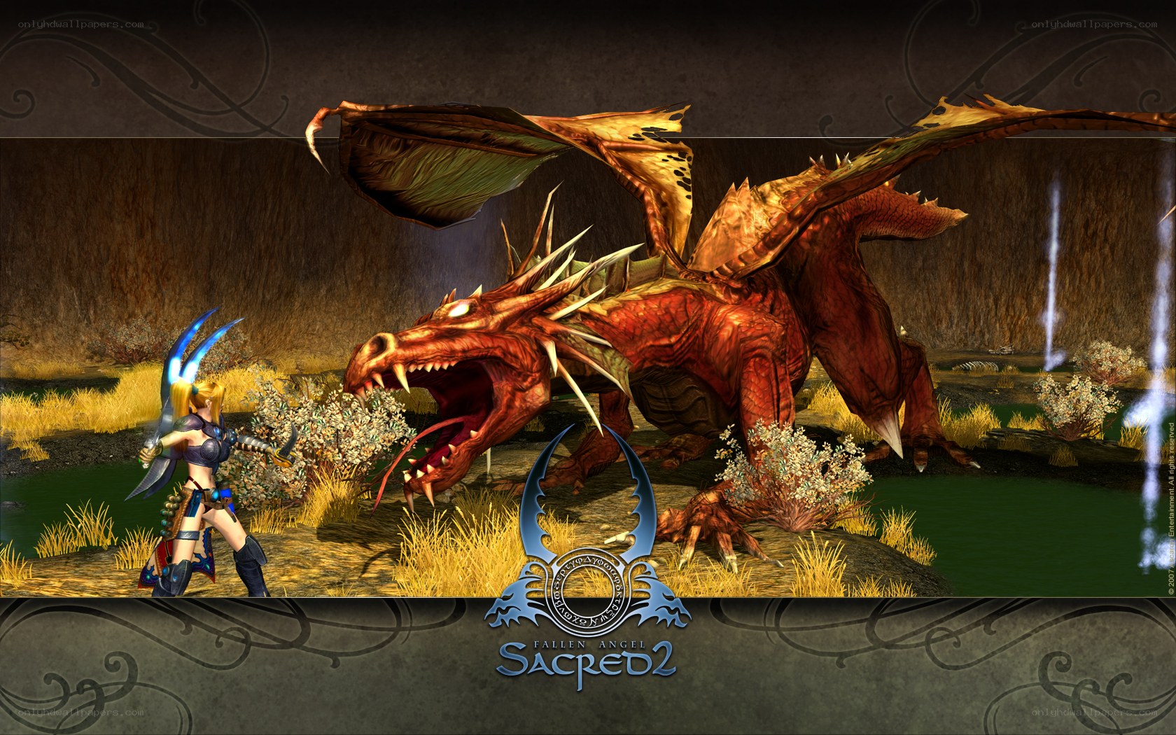 Dragon battle in Sacred 2