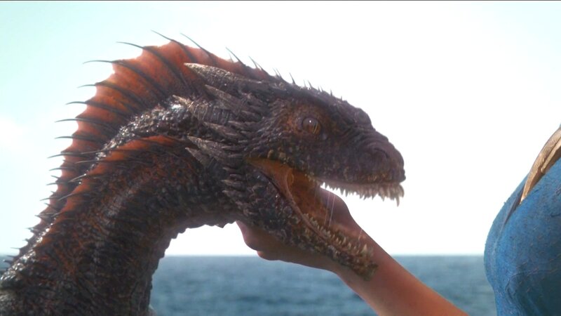 Dragon Being Petted — Blue
