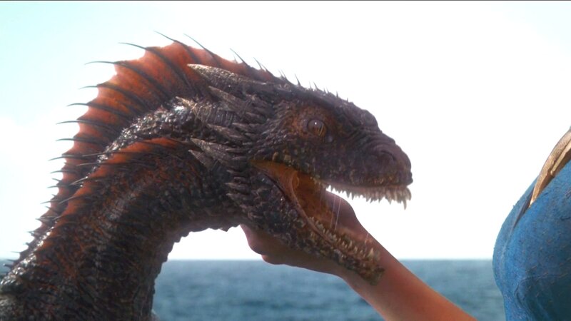 Dragon Being Petted — Brown