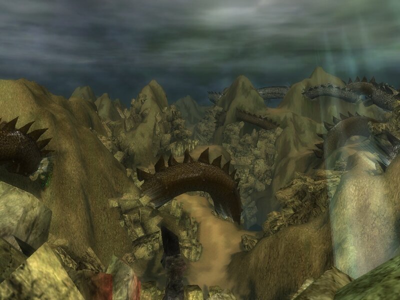 dragon bones in a canyon