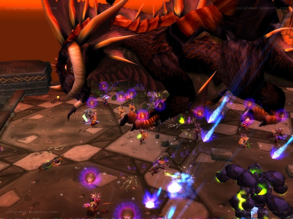 Dragon boss battle in game
