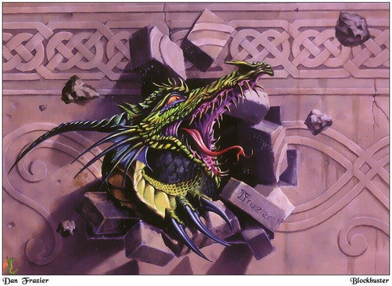 dragon breaking through wall