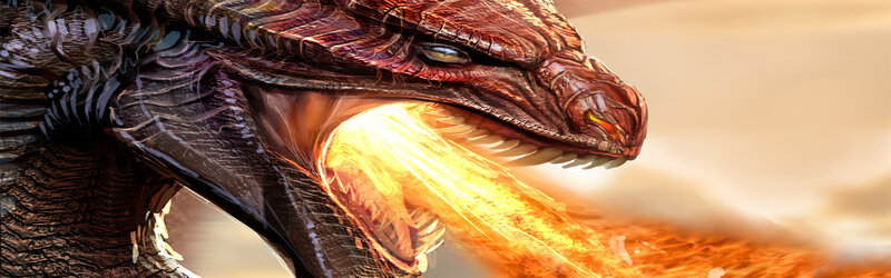 dragon breathing fire