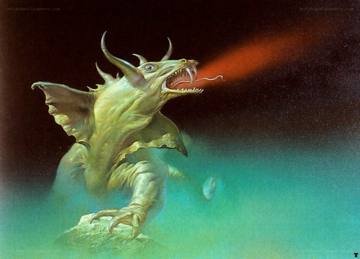 dragon breathing fire