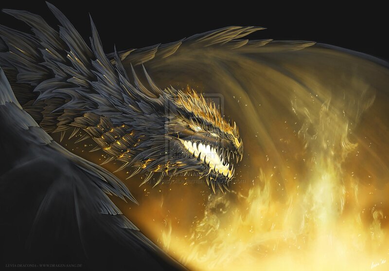 dragon breathing fire