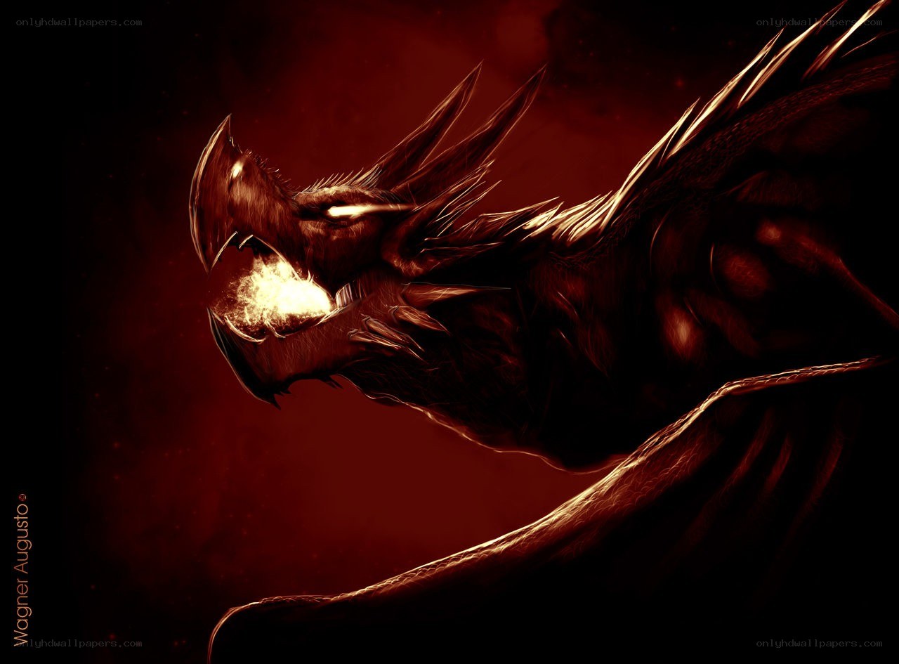 dragon breathing fire
