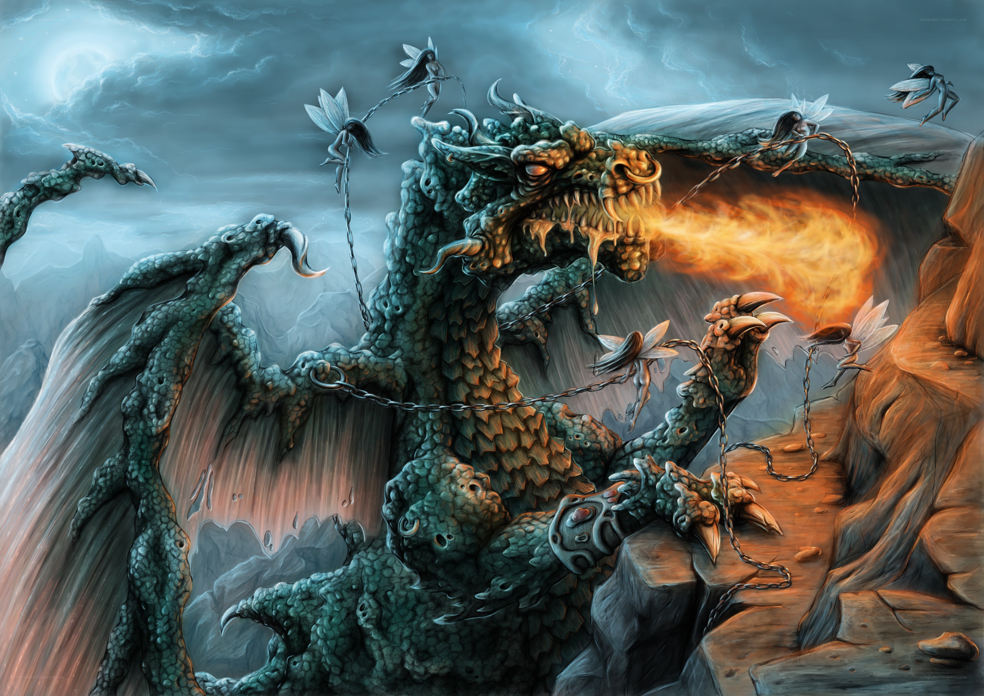 Dragon Breathing Fire