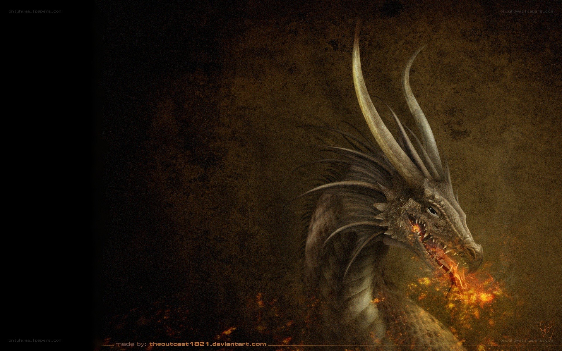 dragon breathing fire
