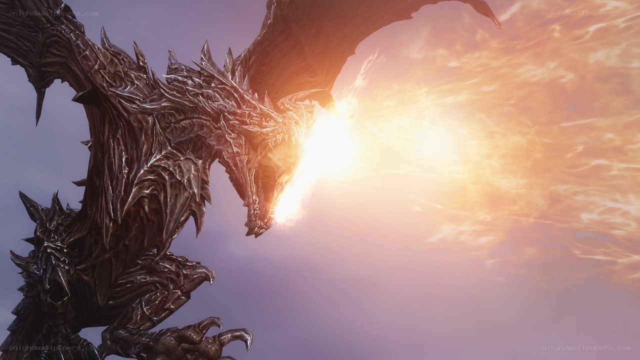 dragon breathing fire