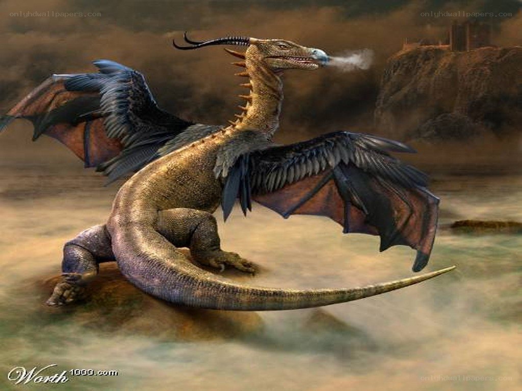 dragon breathing fire