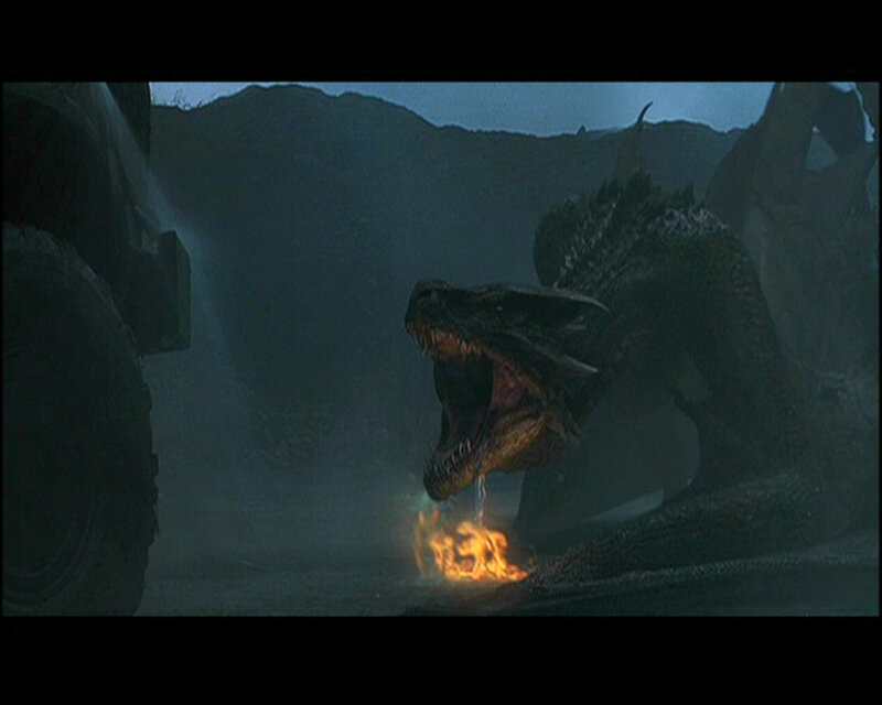 Dragon Breathing Fire — Black