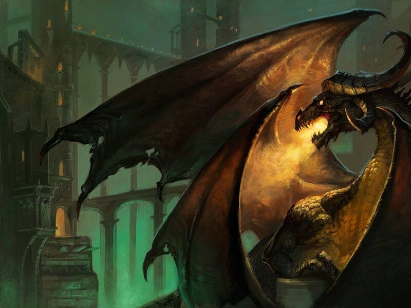 Dragon Breathing Fire — Green, Dramatic