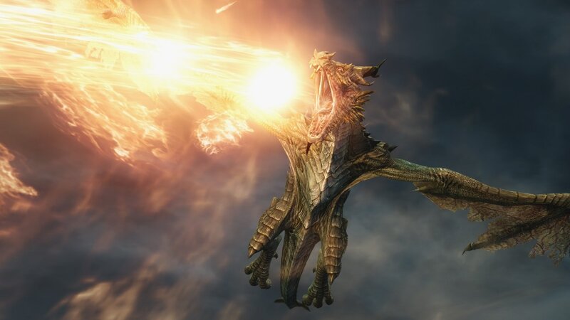 Dragon Breathing Fire — Orange, Dramatic, 3d Render