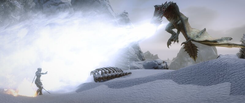 Dragon Breathing Ice — White
