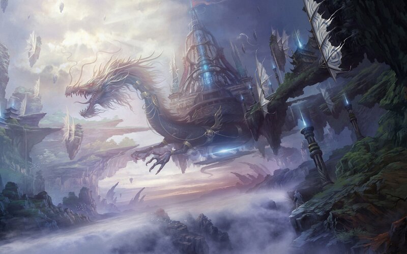 Dragon Carrying a Ship