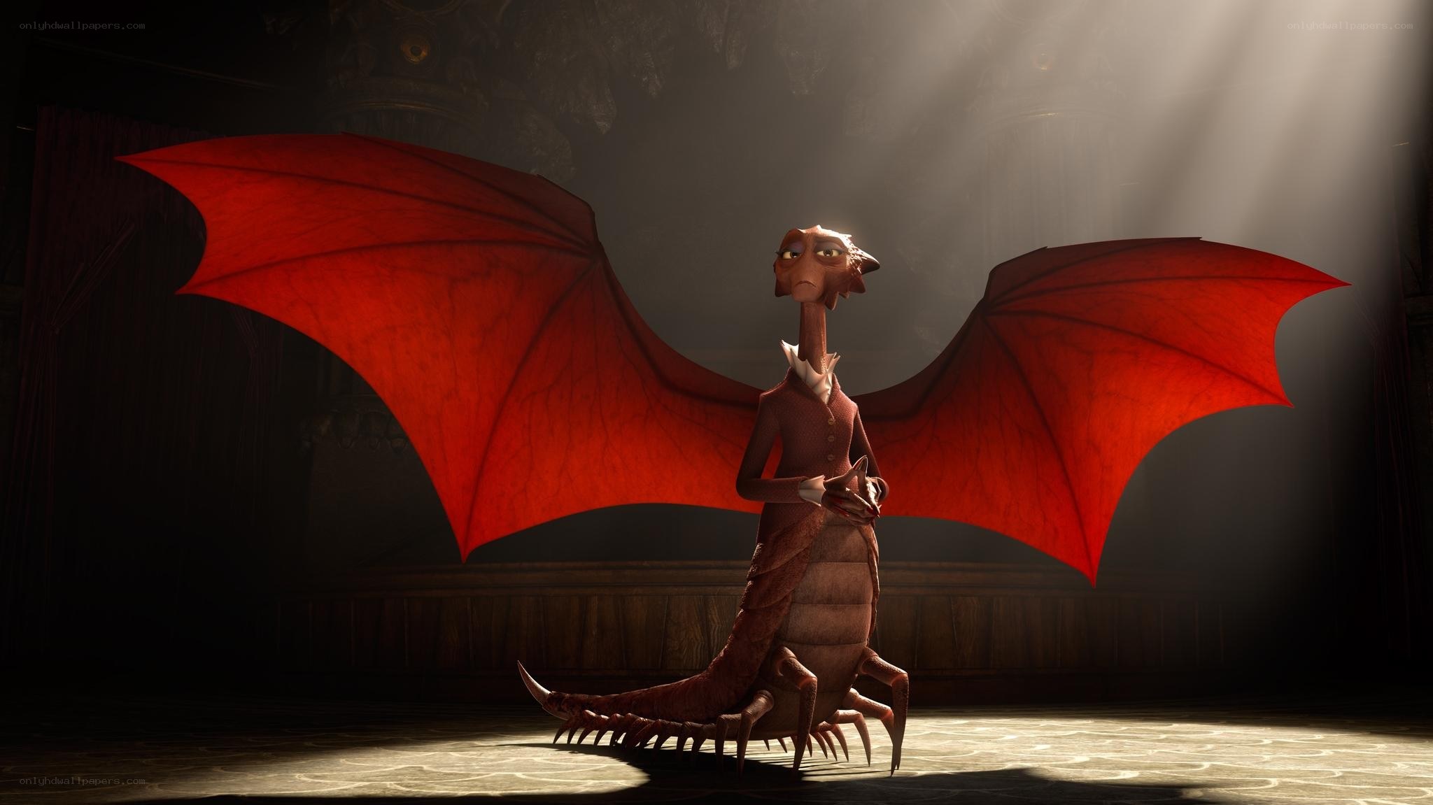 dragon character on stage