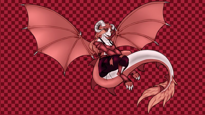 Dragon Character with Wings