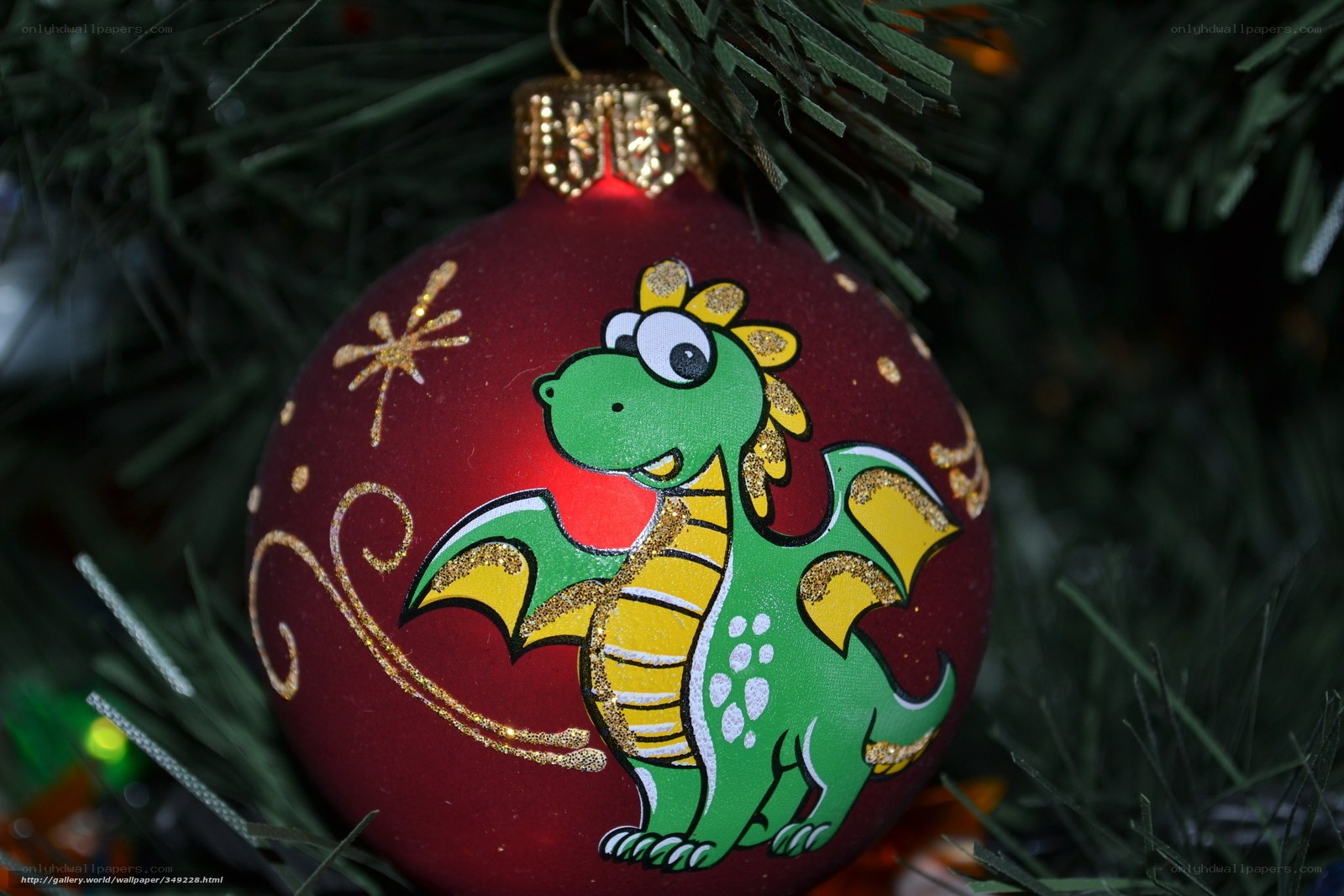 dragon christmas ornament