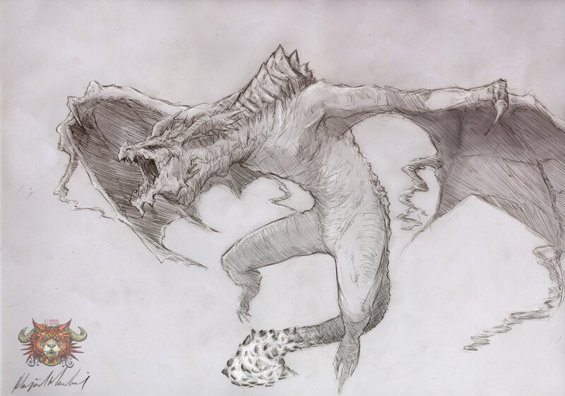 dragon concept sketch