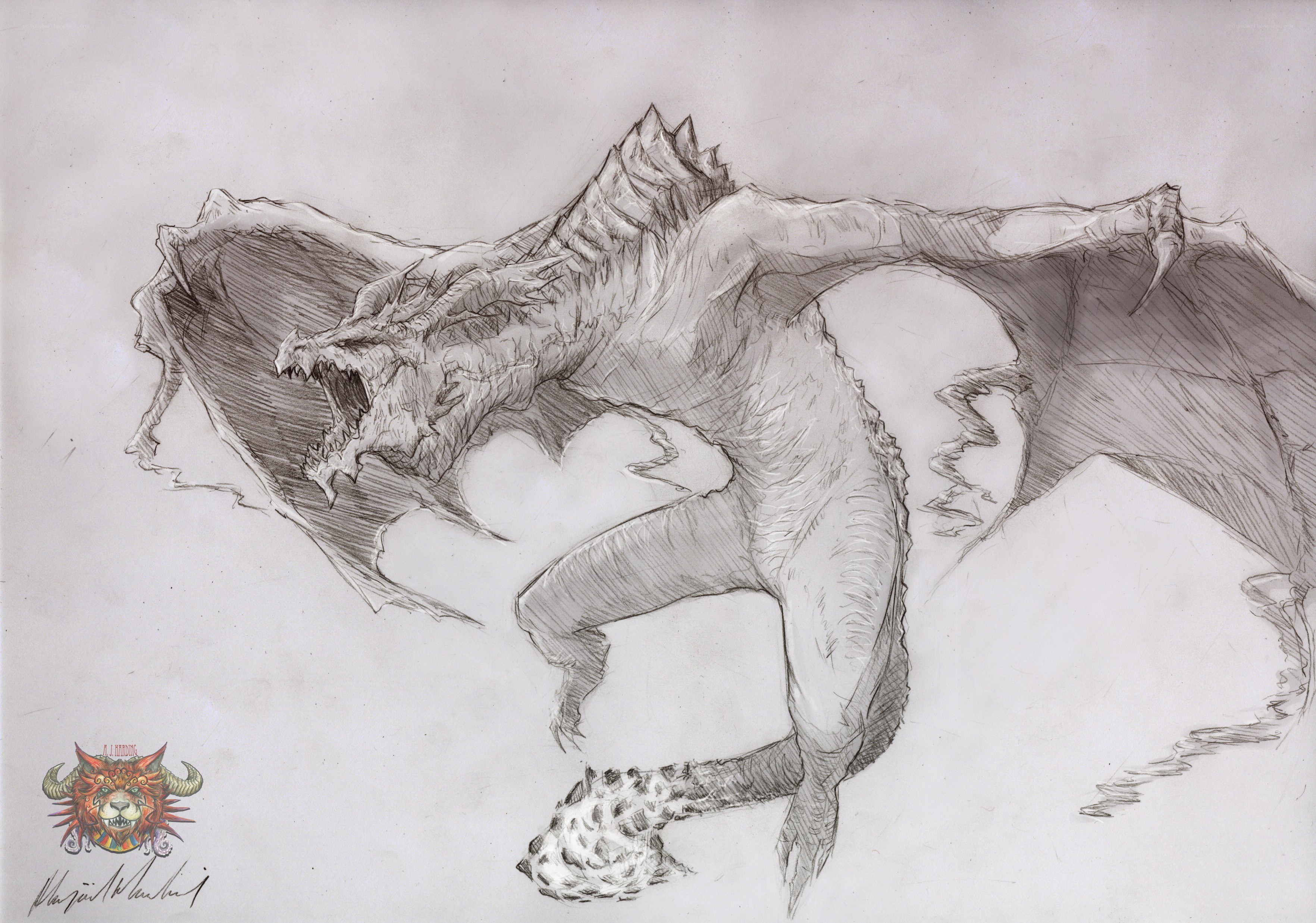 dragon concept sketch