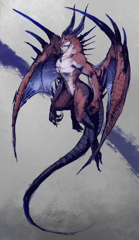dragon creature concept art