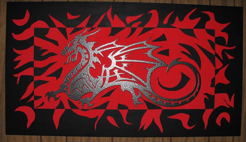 Dragon cutout art