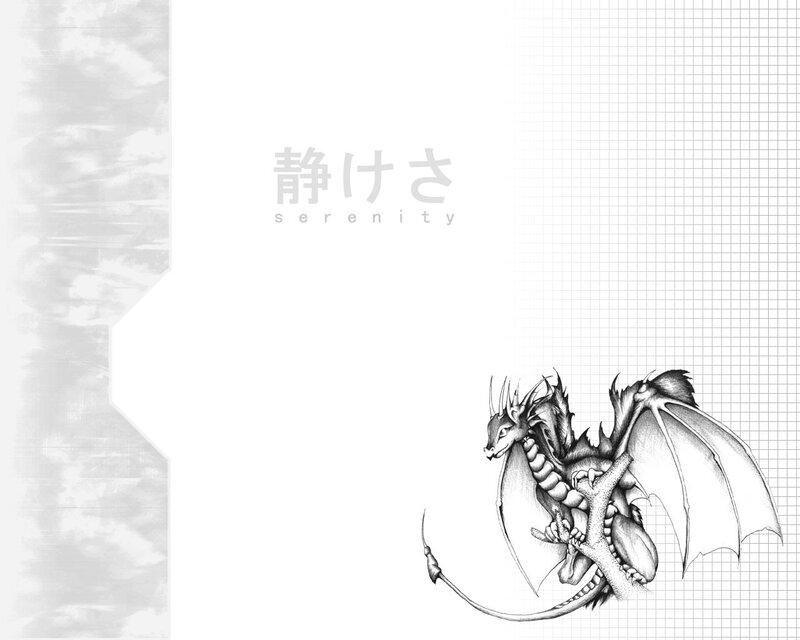 Dragon drawing on graph paper