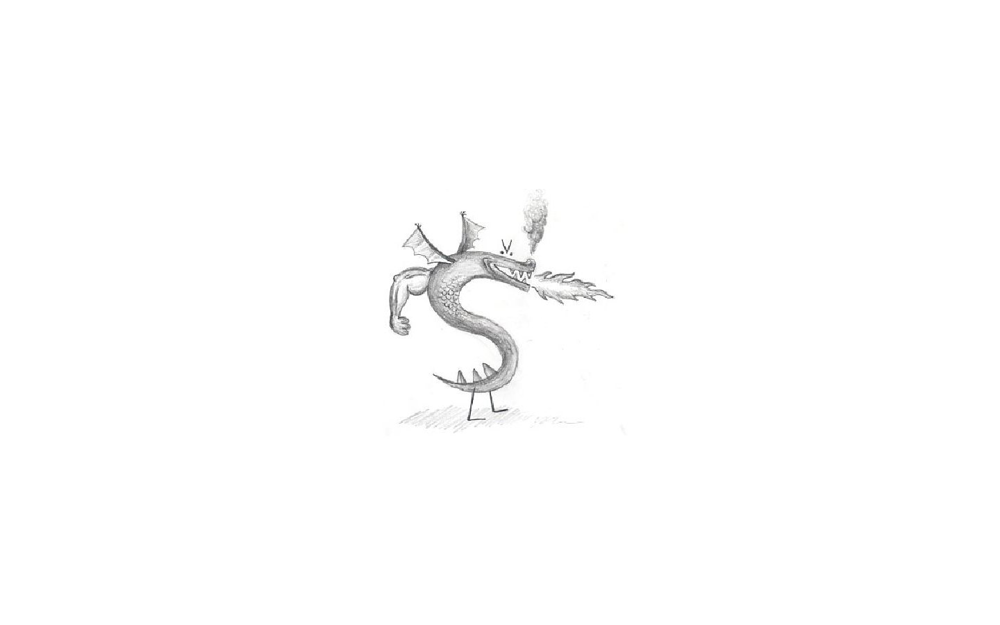 dragon drawing sketch