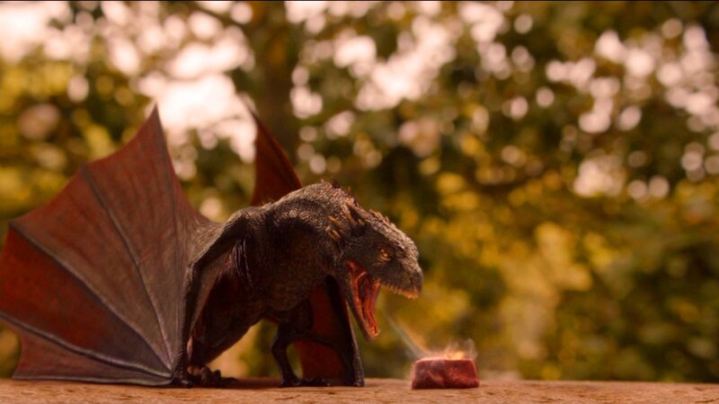Dragon Eating Meat — Brown