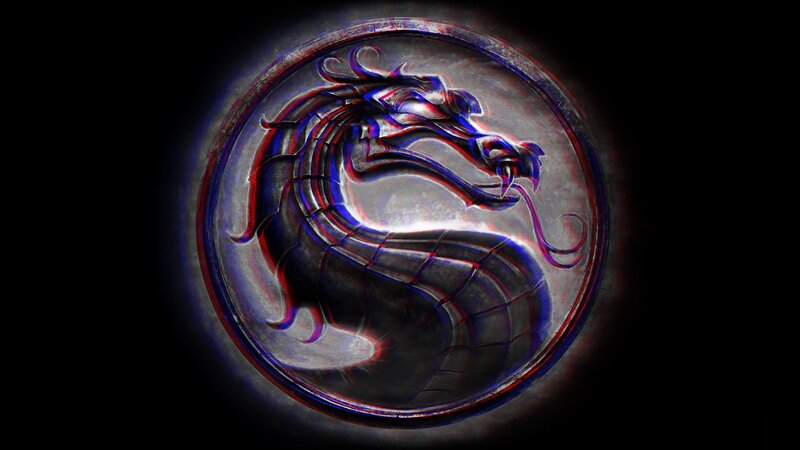 Dragon Emblem in Circle — Black, Dramatic, Digital Art
