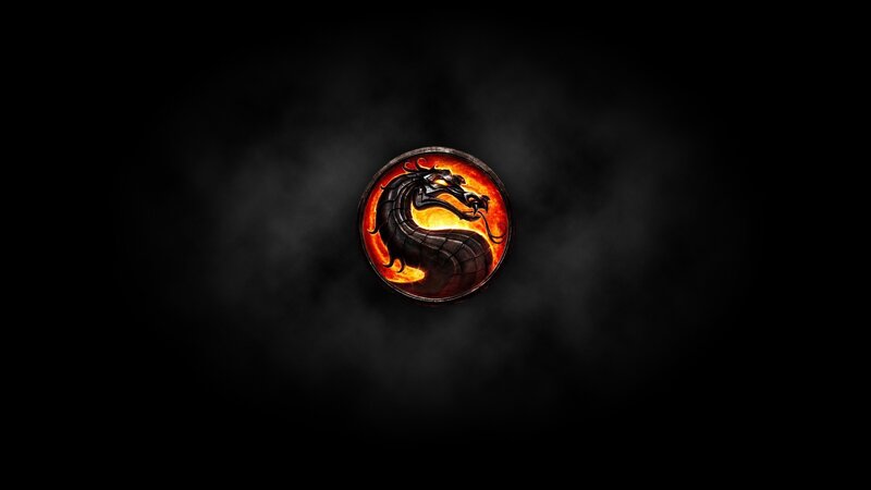 Dragon Emblem in Circle — Black, Dramatic