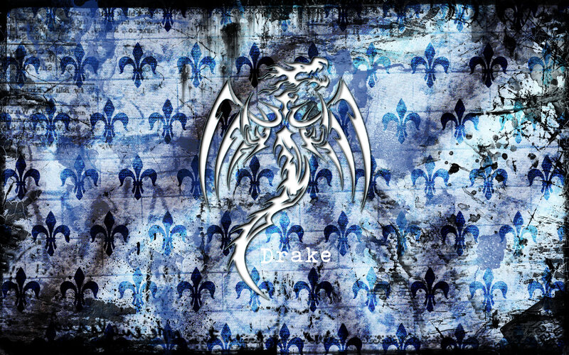dragon emblem on grunge background