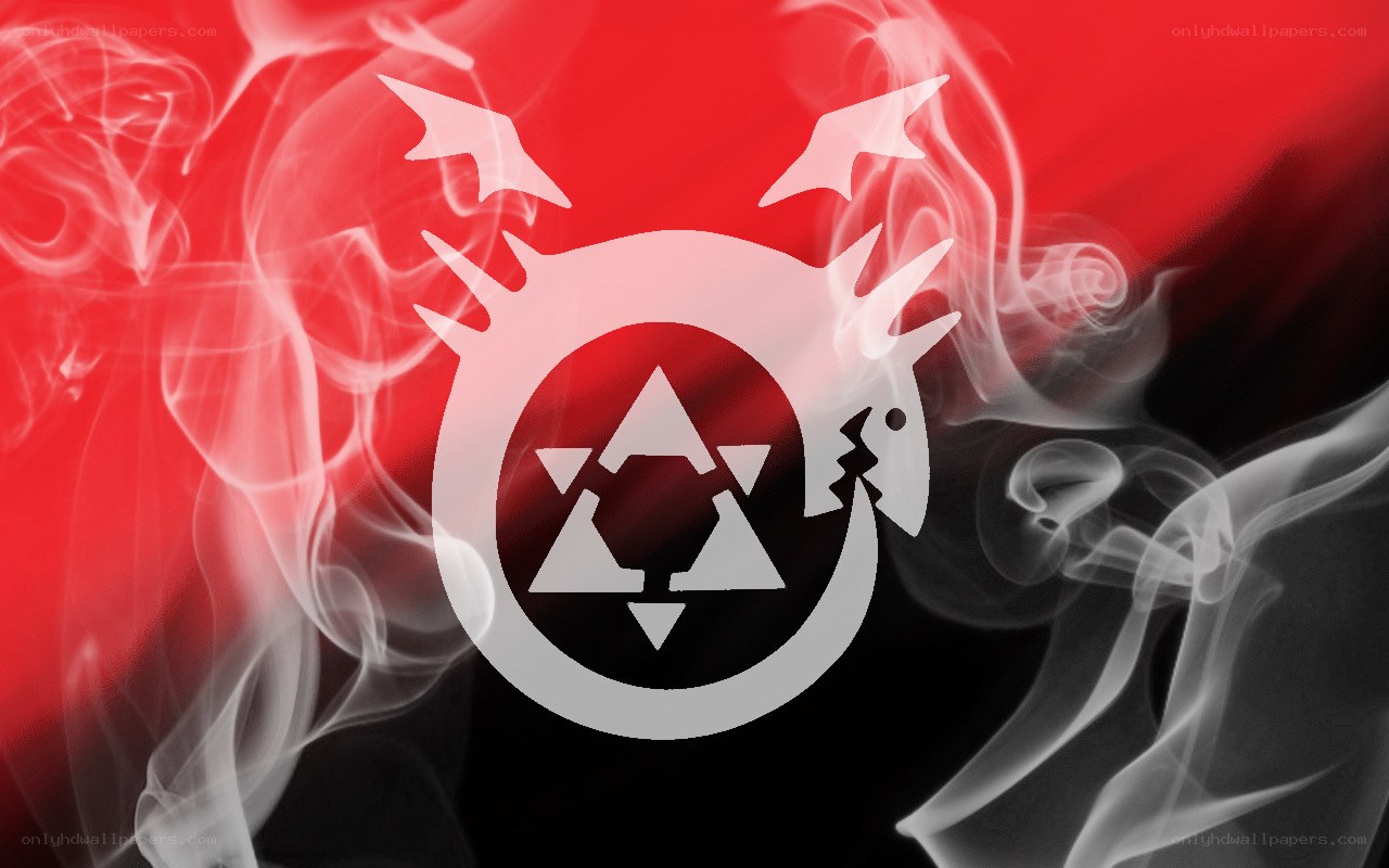 Dragon emblem with smoke