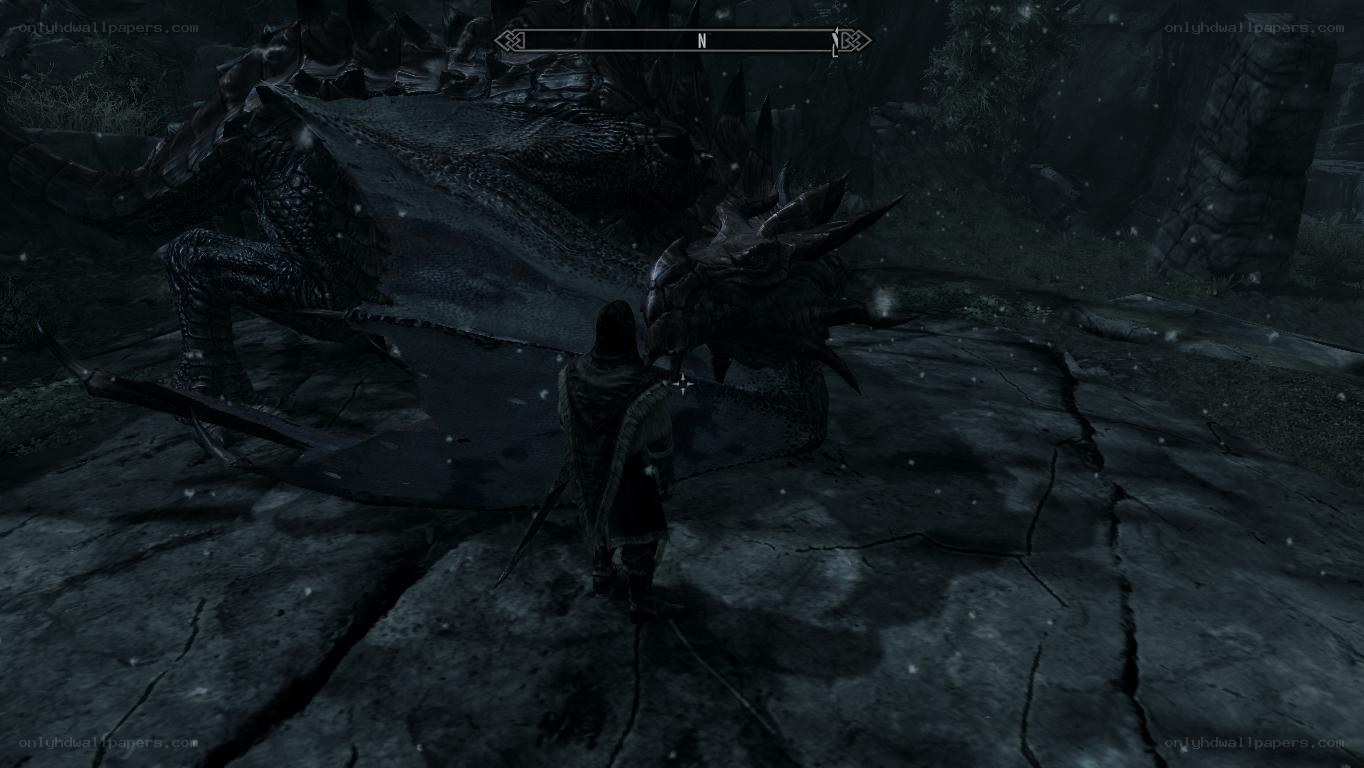 dragon encounter in dark cave