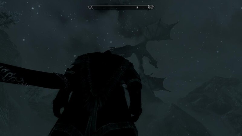 dragon encounter in skyrim