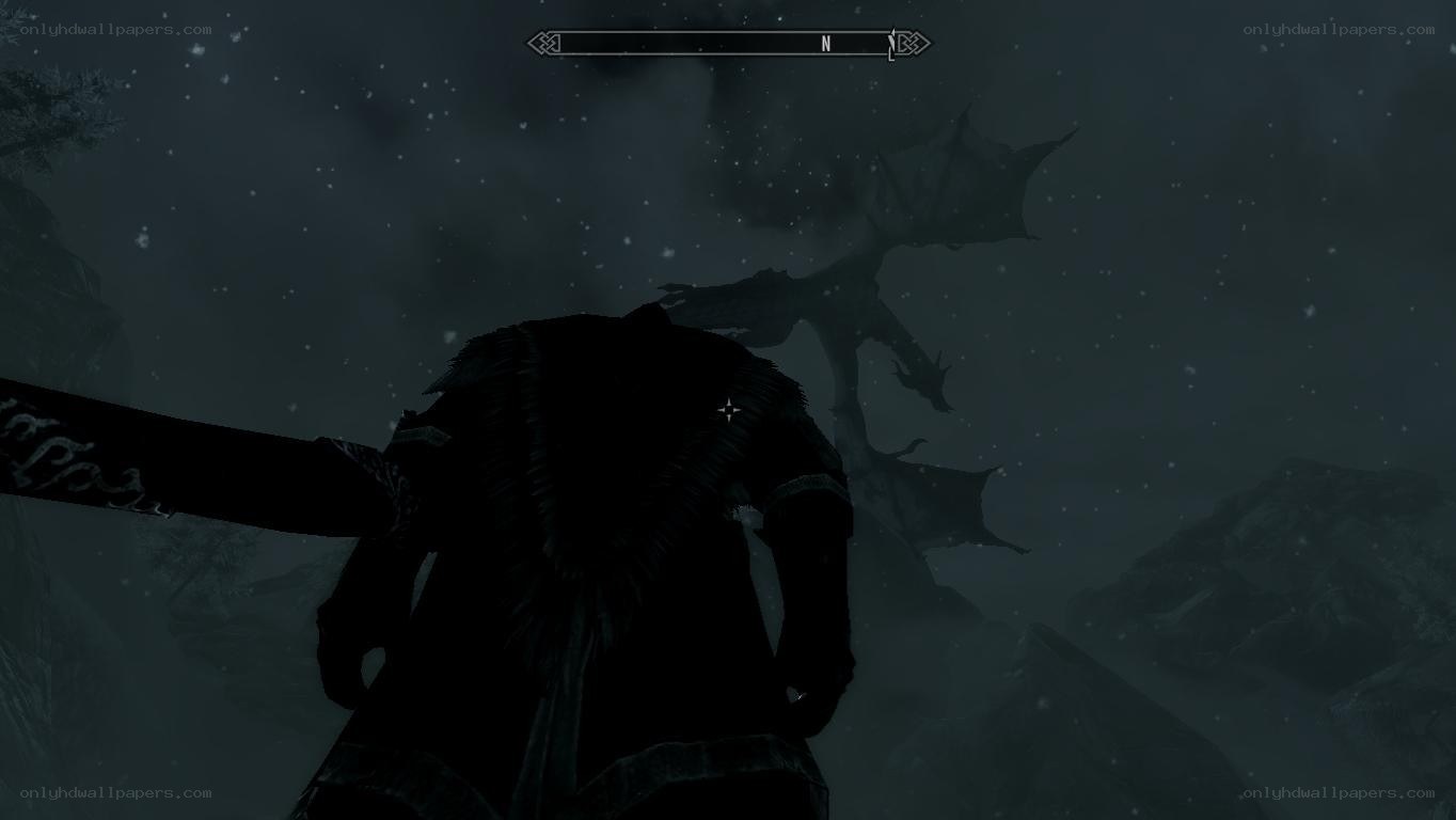 dragon encounter in skyrim