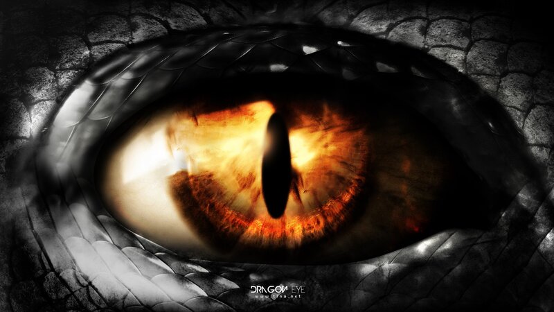 Dragon Eye Close-up — Black