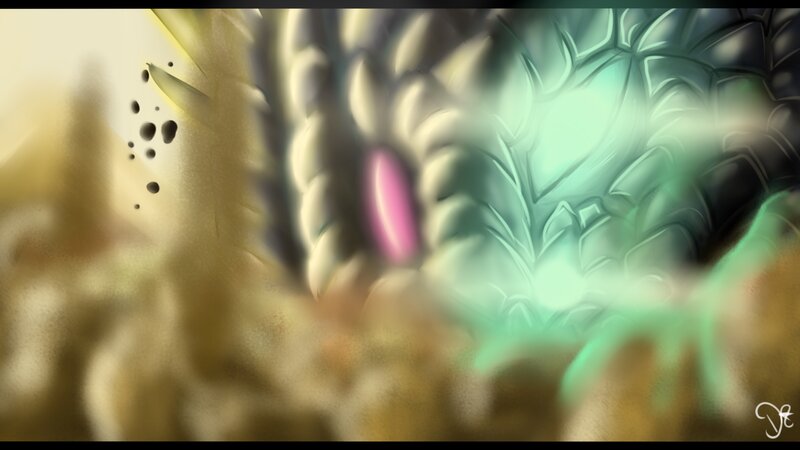Dragon Eye Close-up — Green, Mysterious