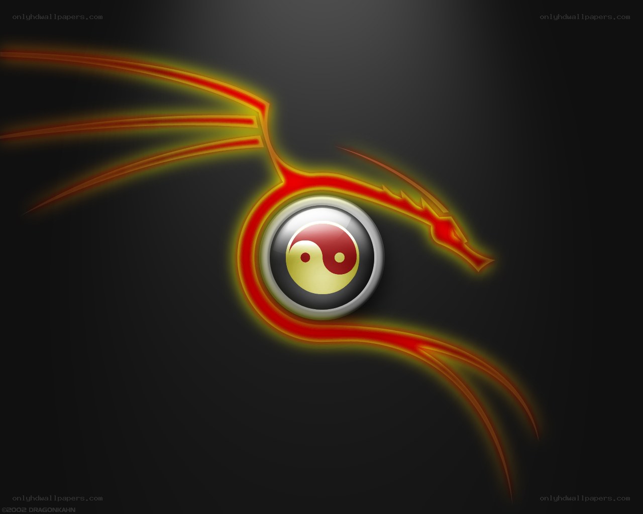 Dragon Eye with Yin-Yang Symbol